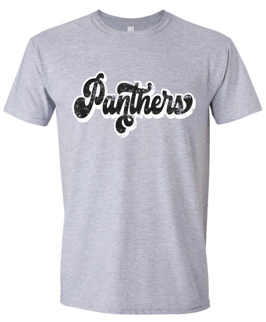 Distressed Panthers Flair Tshirt
