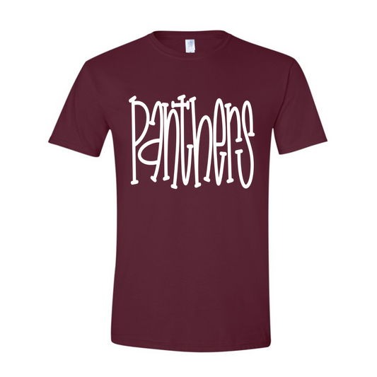 Panthers Quirky Font Tshirt