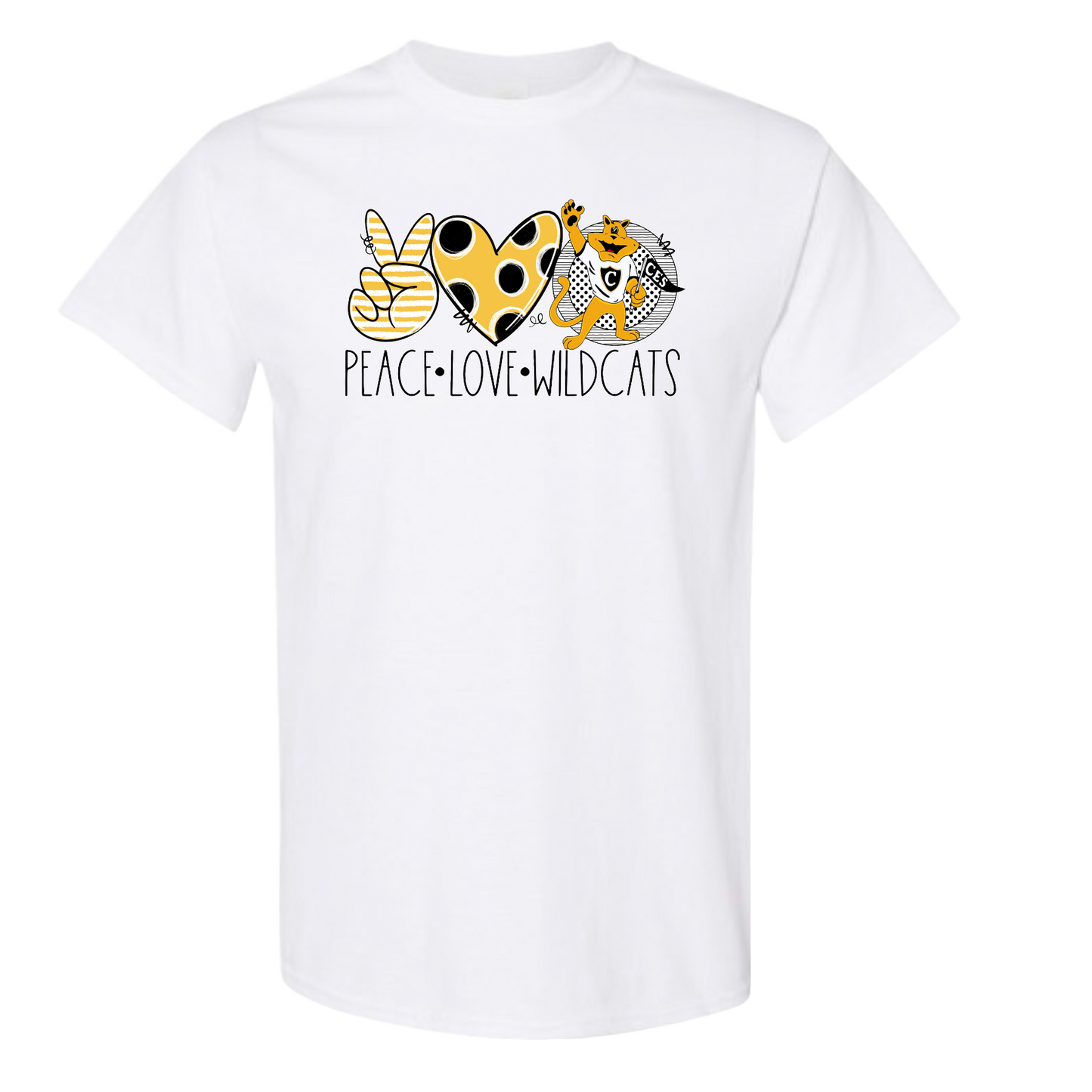 Peace Love Wildcats Tshirt