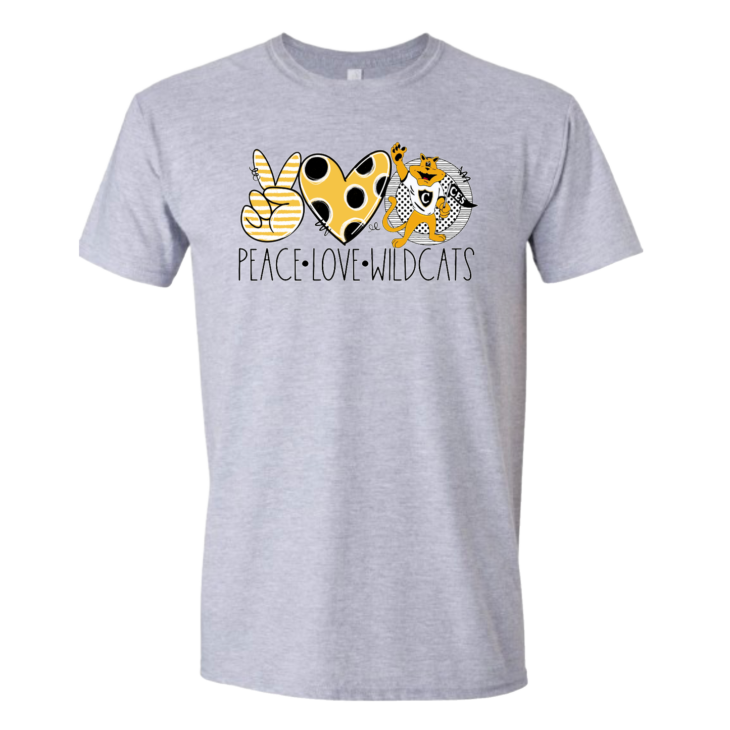 Peace Love Wildcats Tshirt