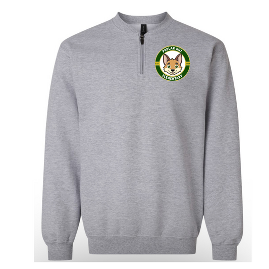 Poplar Hill Elementary Logo Quarter Zip Sweatshirt