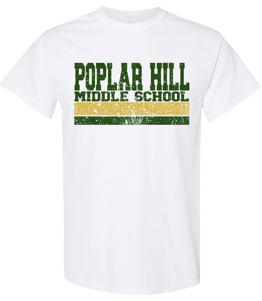 Poplar Hill Middle Varsity Distressed Tshirt