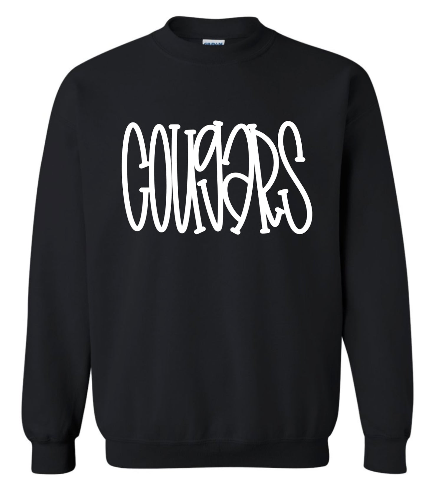 Cougars Quirky Font Sweatshirt