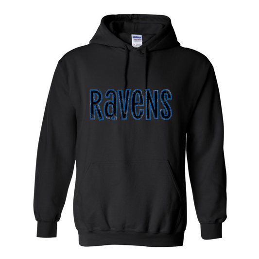 Ravens Distressed Hoodie