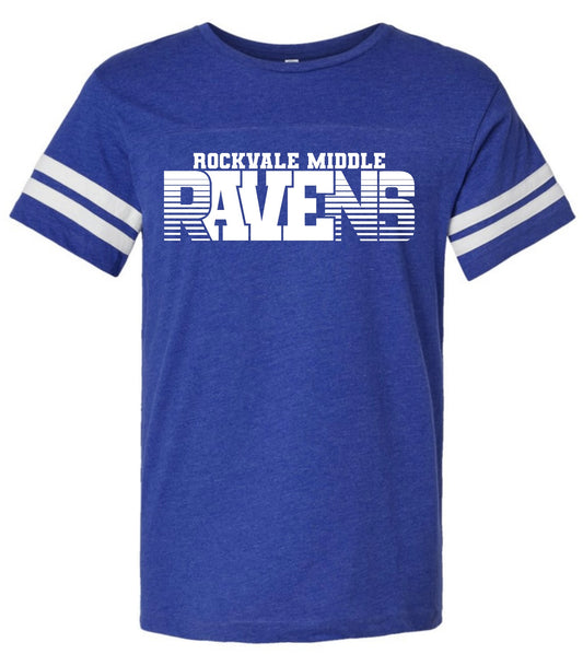 Ravens Stripe Sleeve Tshirt