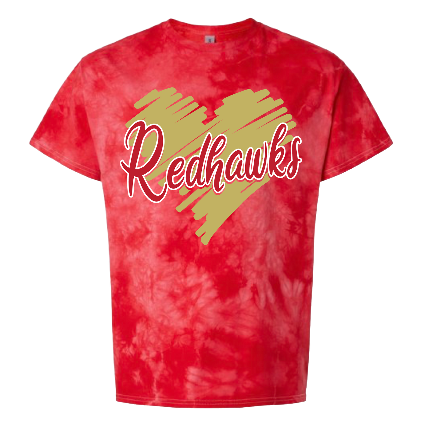 RedHawks Heart Tie Dye Tshirt