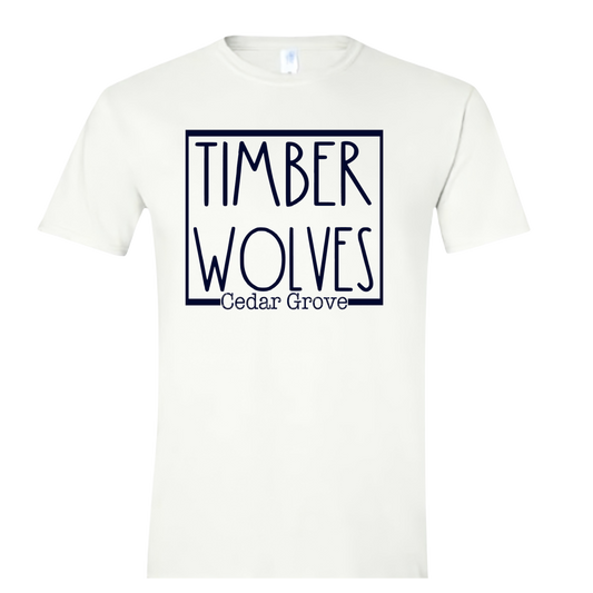 Timberwolves Square Design Tshirt