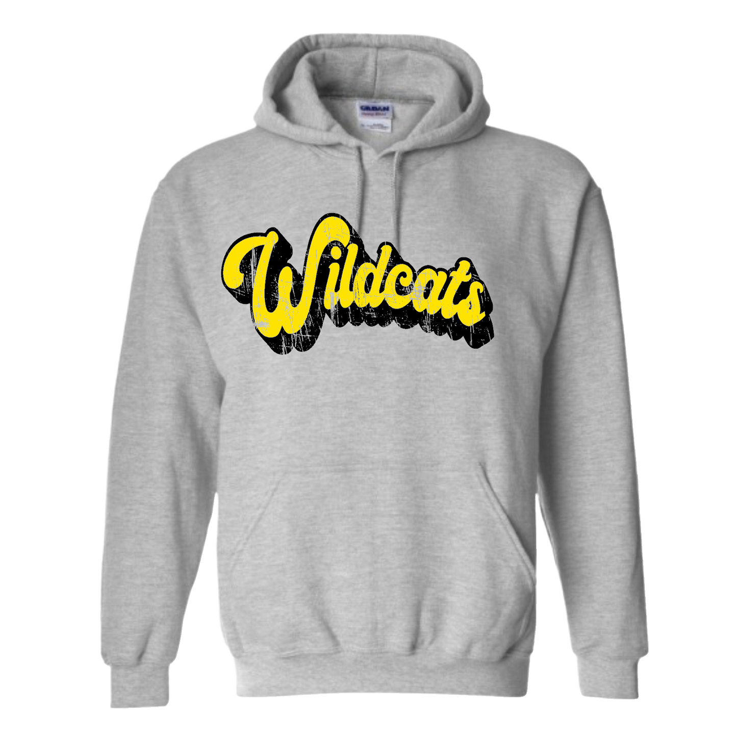 Wildcats Retro Distressed Hoodie