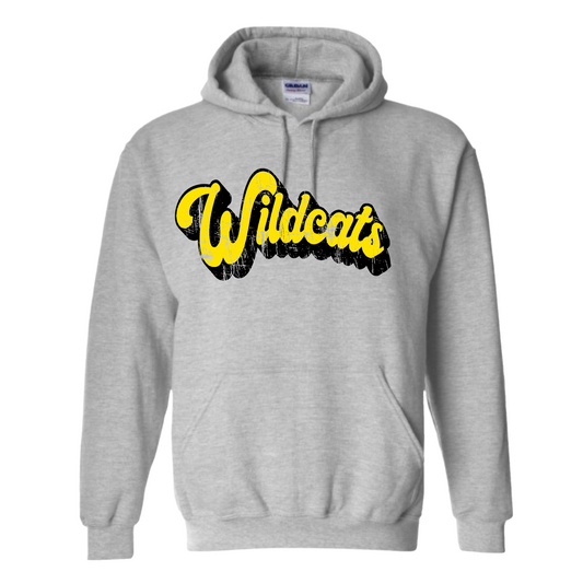 Wildcats Retro Distressed Hoodie