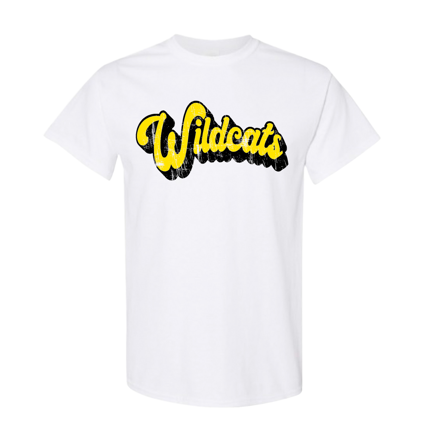 Wildcats Retro Distressed Tshirt