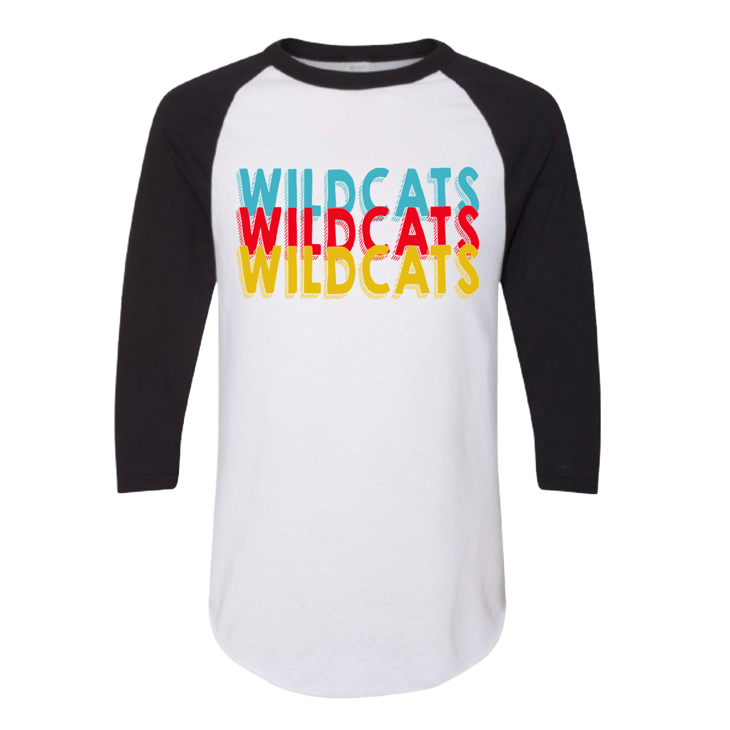 Colorful Wildcats Raglan