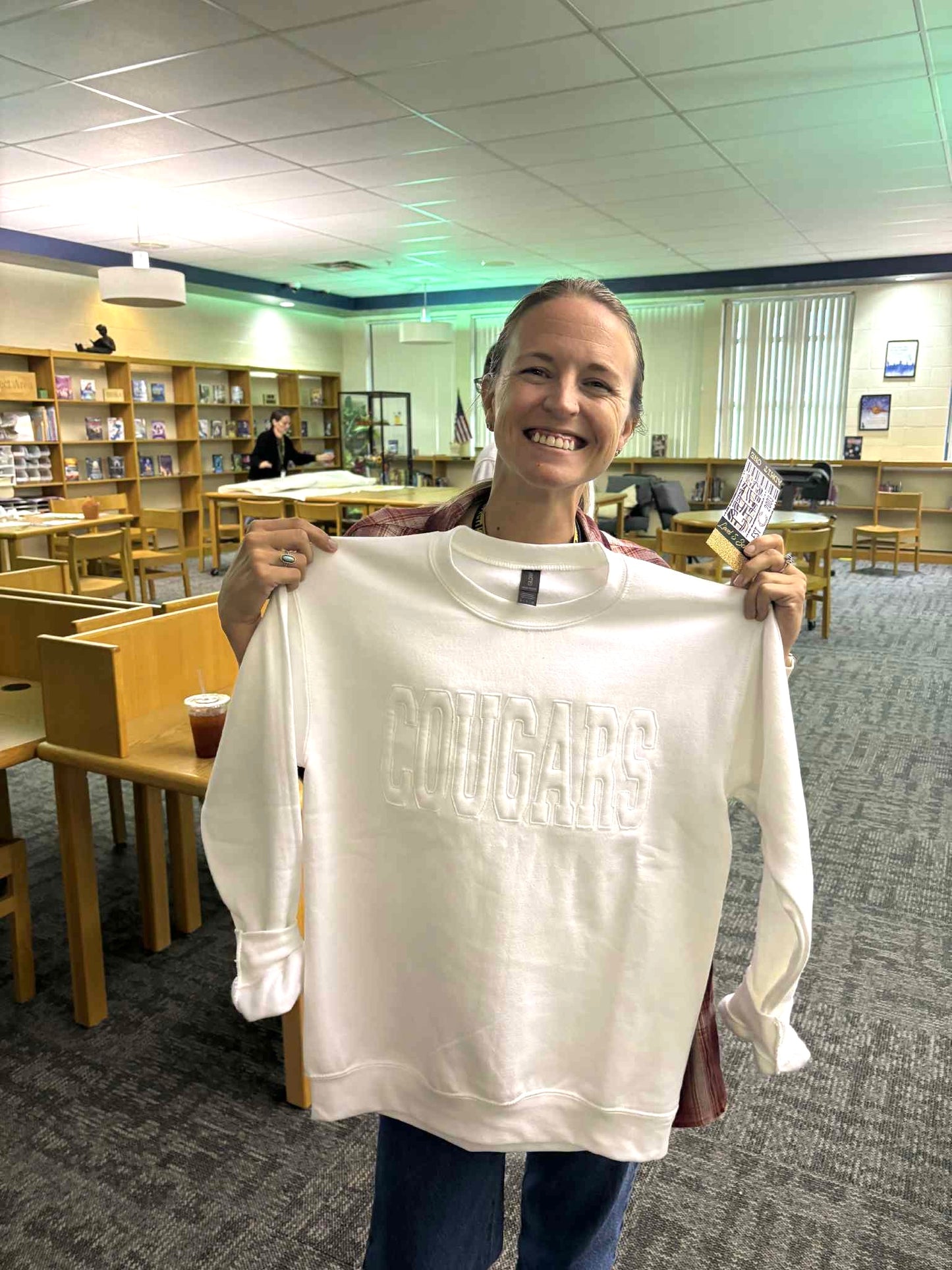 COUGARS Raggy Edge Appliqué Sweatshirt