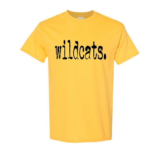 Wildcats Typography Tshirt