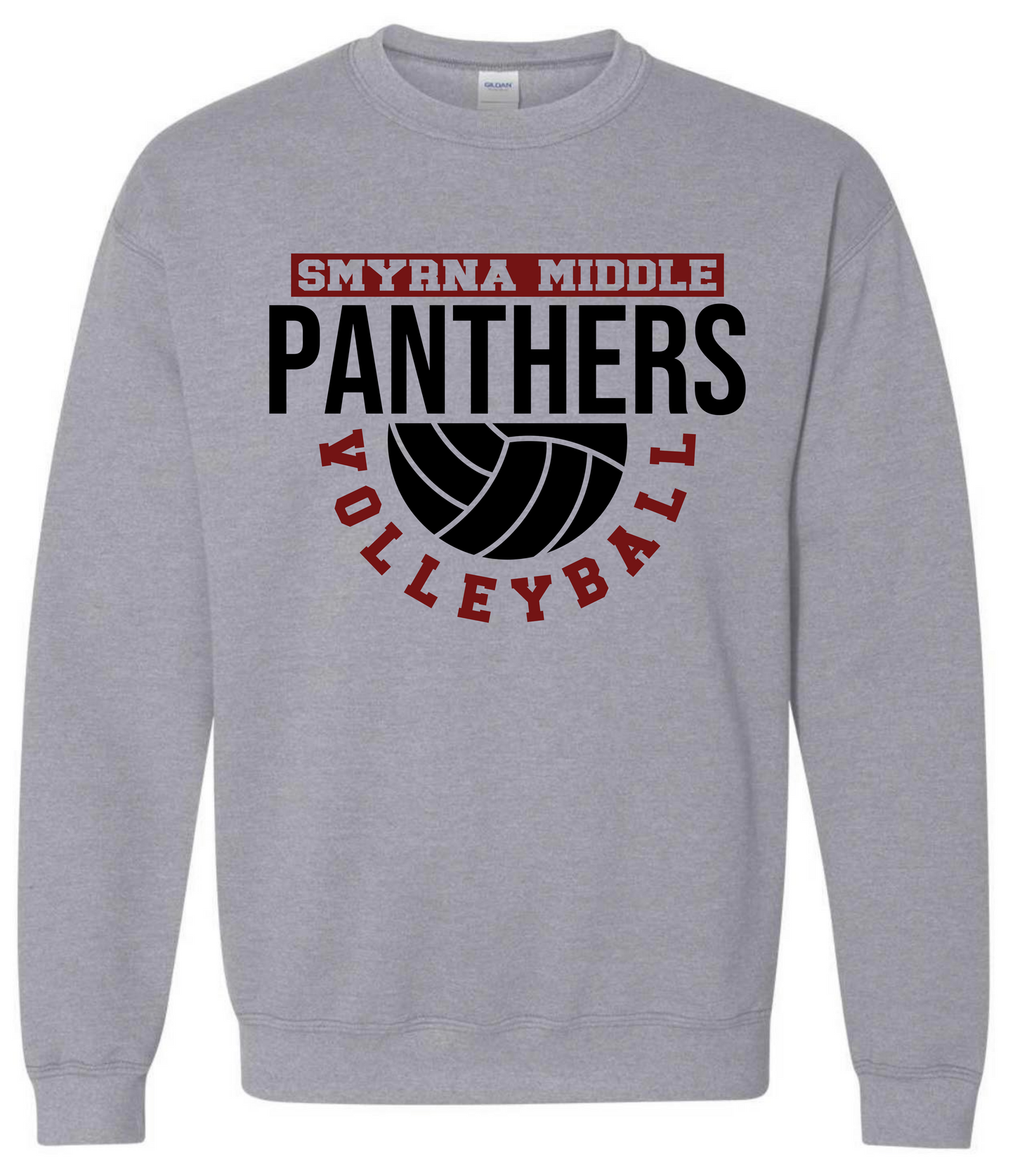 Panthers Curve Volleyball Sweatshirt