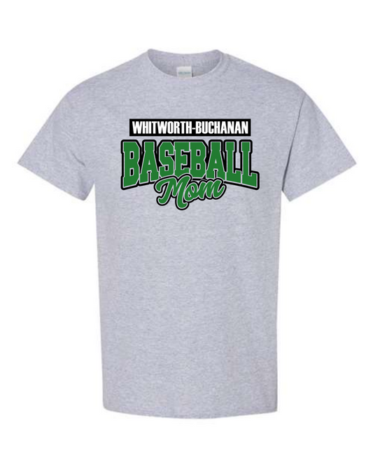 Whitworth-Buchanan Baseball Mom Tshirt