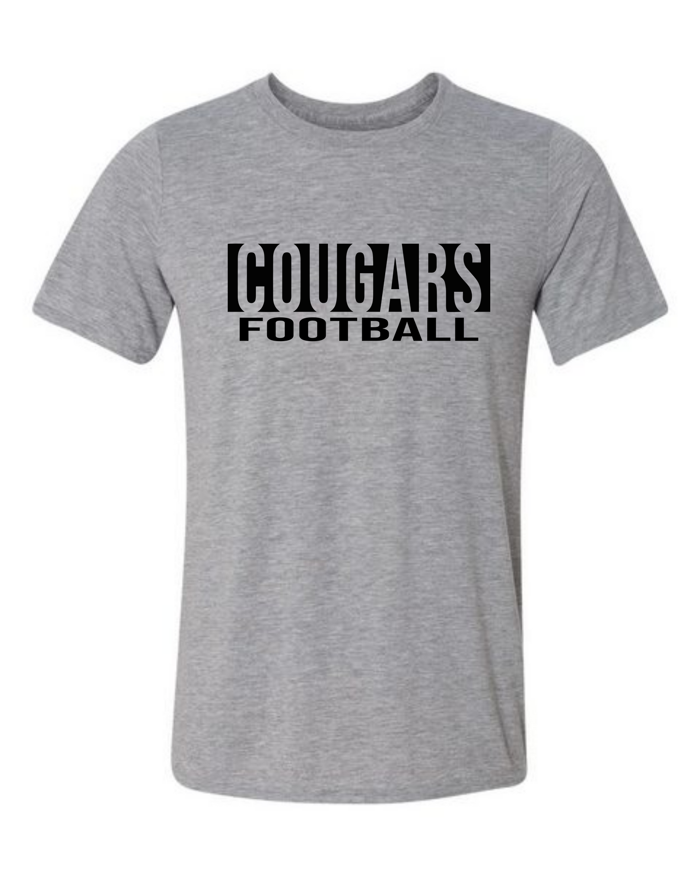 Cougars Block Football Tshirt