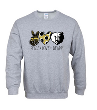 Load image into Gallery viewer, Peace Love Bears Sweatshirt
