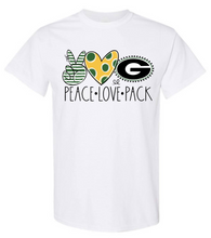 Load image into Gallery viewer, Peace Love Pack Tshirt
