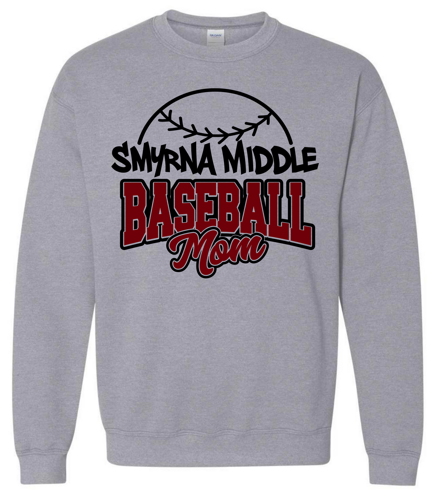 Smyrna Middle Baseball Mom Sweatshirt