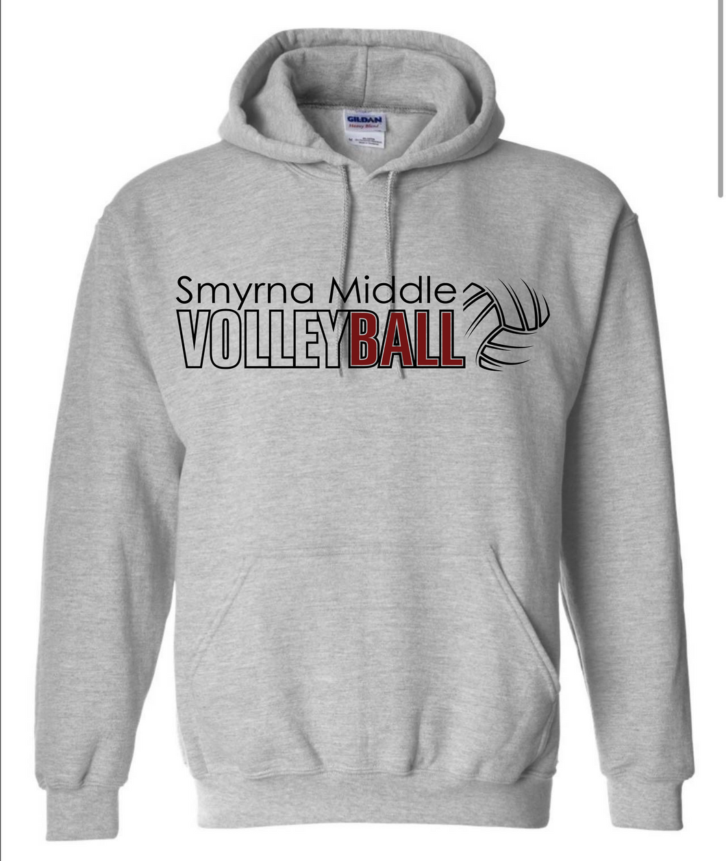 Smyrna Middle Abstract Volleyball Hoodie