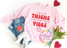 Load image into Gallery viewer, Thick Thighs Lucky Vibes Sweatshirt

