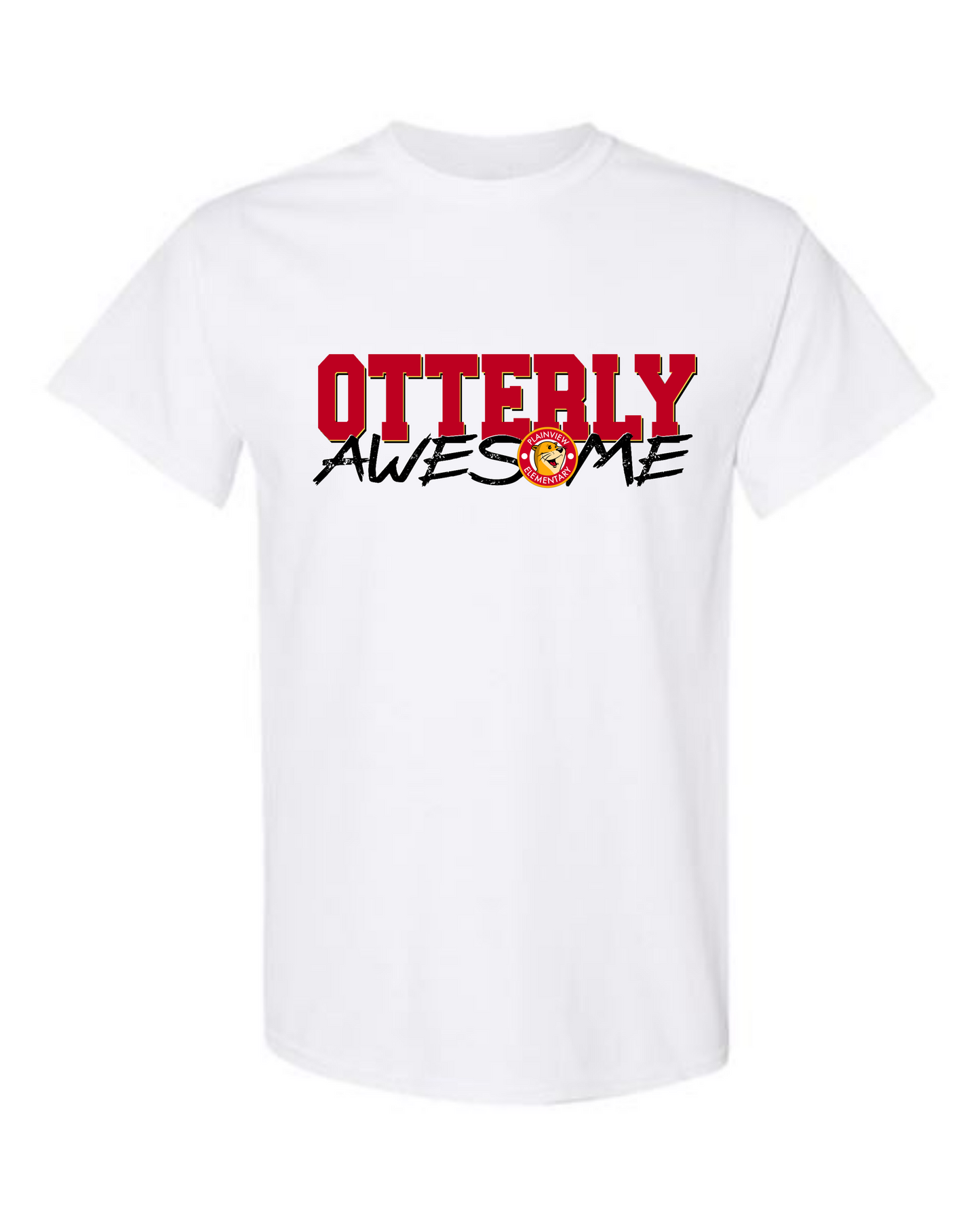Otterly Awesome Logo Tshirt RED