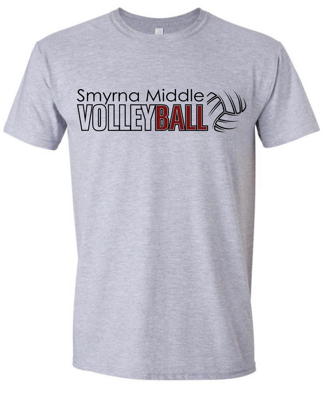 Smyrna Middle Abstract Volleyball Tshirt