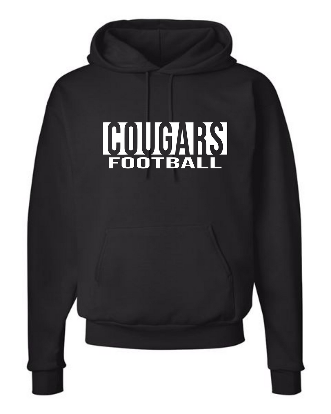 Cougars Block Football Hoodie
