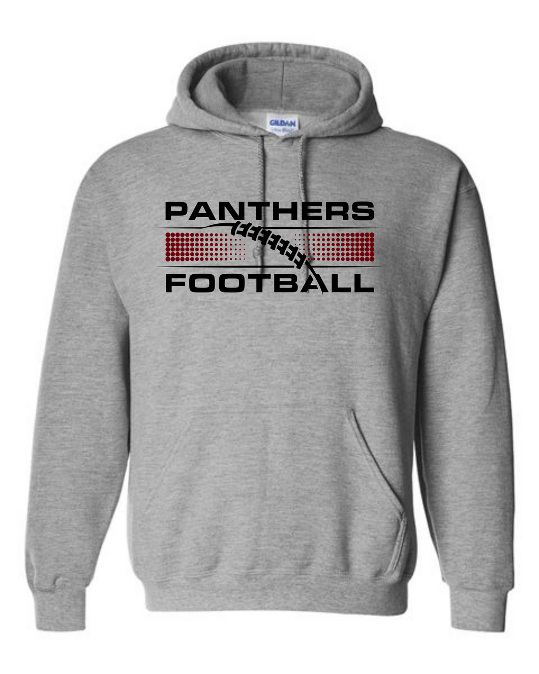 Panthers Football Dot Design Hoodie