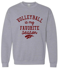 Load image into Gallery viewer, Volleyball is My Favorite Season Sweatshirt
