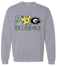 Load image into Gallery viewer, Peace Love Pack Sweatshirt
