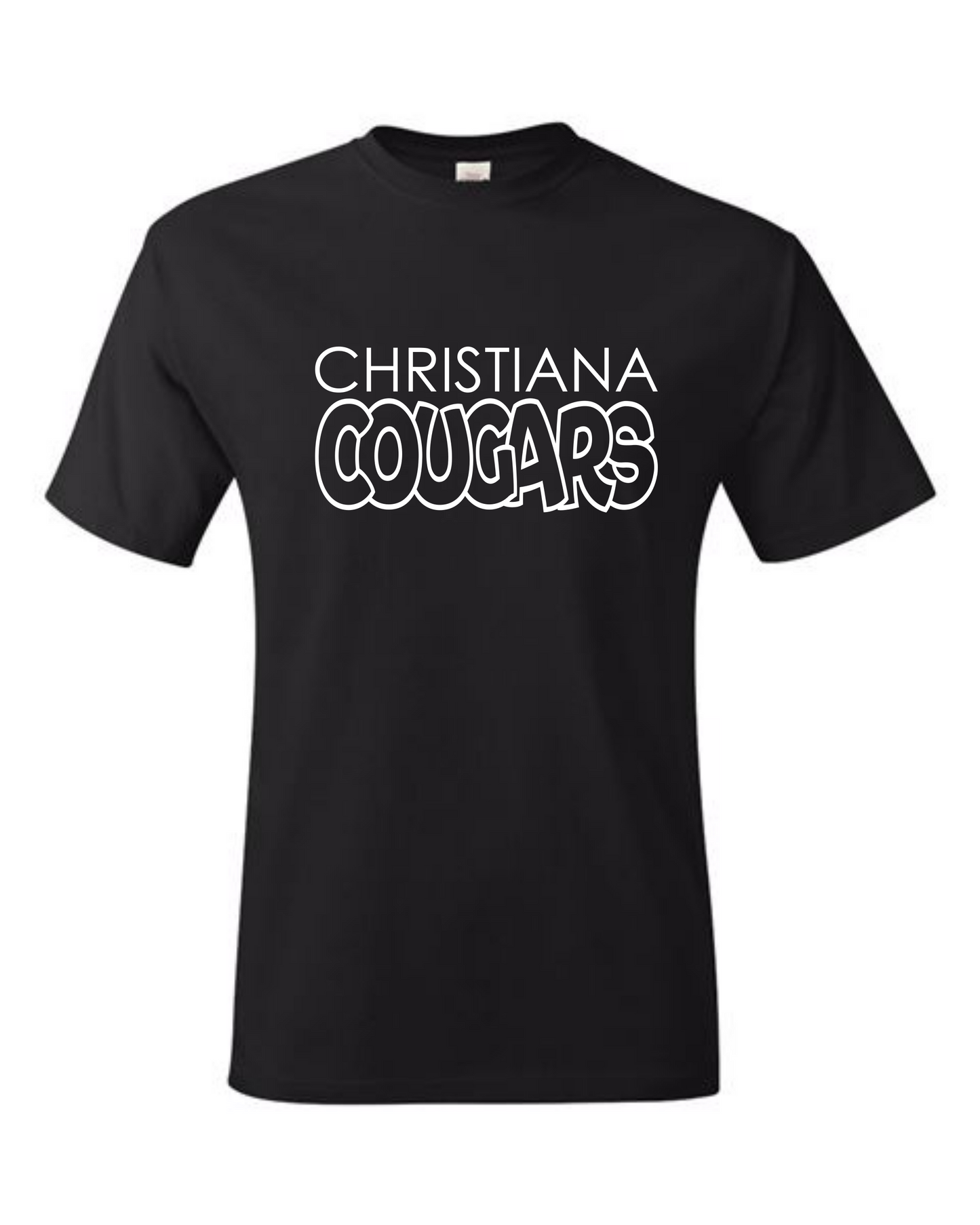 Christiana Cougars Outline Tshirt