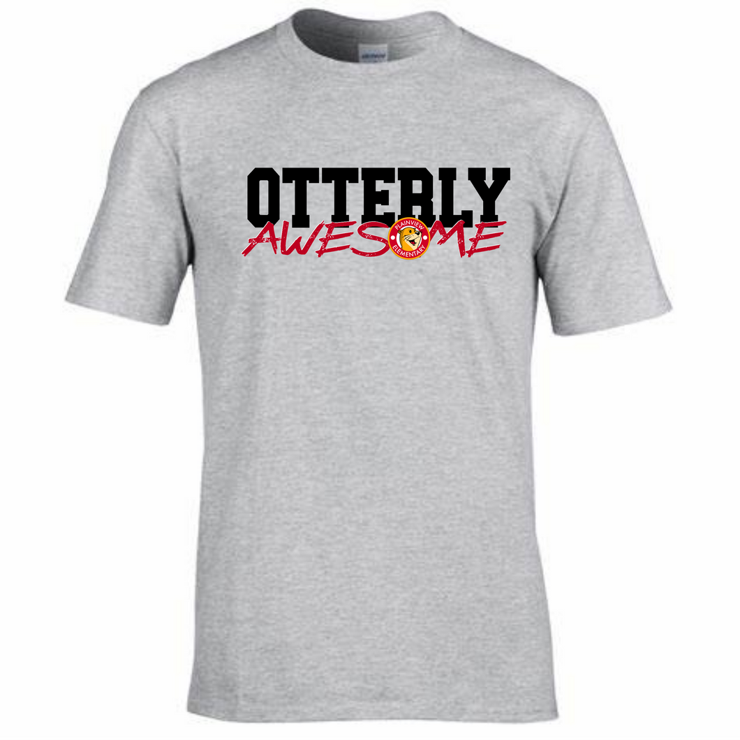 Otterly Awesome Logo T-shirt BLACK