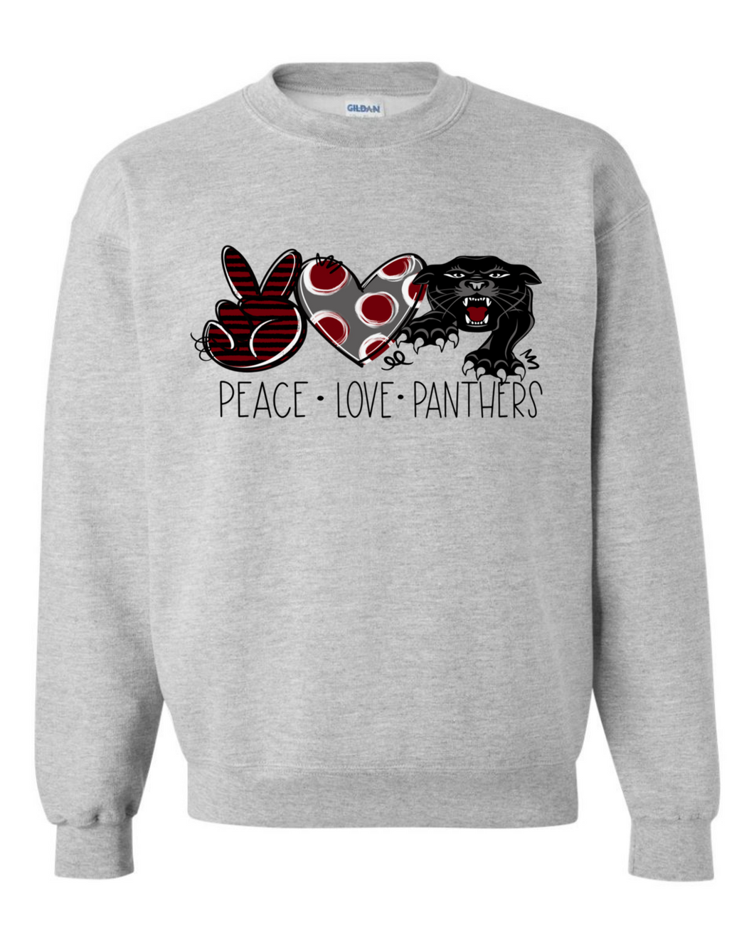 Peace Love Panthers Sweatshirt